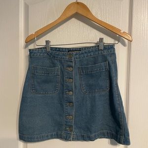 Brandy Melville Button Up Denim Skirt